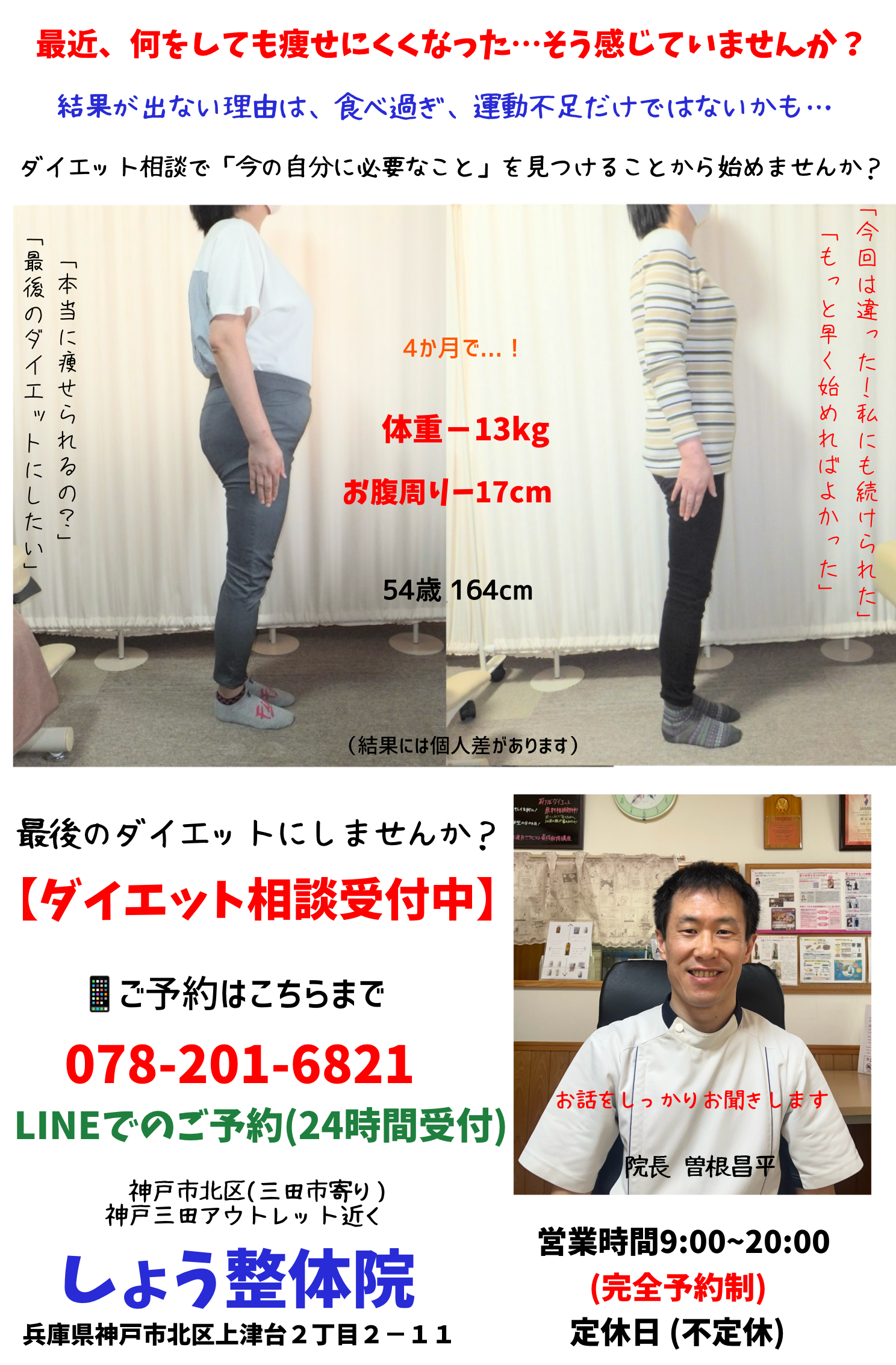 三田市、神戸市北区で耳つぼダイエット「しょう整体院」